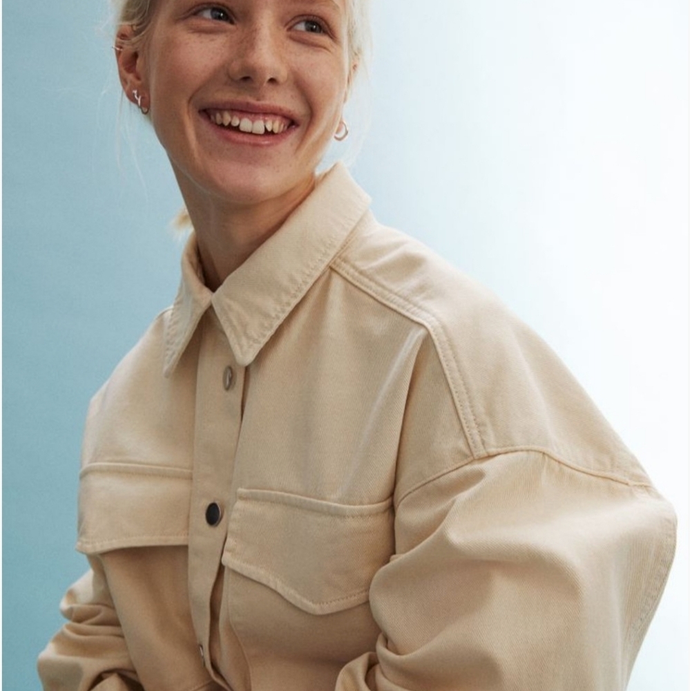 Oversized shirt jacket